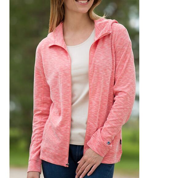 Kuhl Moongazer Full-Zip Lightweight Tencel Hoodie Top Jacket Hibiscus X-Small - Picture 5 of 13